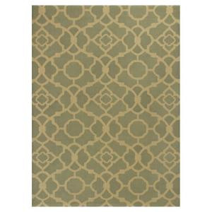 Kas Rugs Chateau Green/Beige 8 ft. x 10 ft. Area Rug