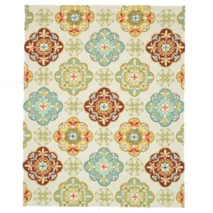 Loloi Rugs Olivia Life Style Collection Ivory Sage 7 ft. 6 in. x 9 ft. 6 in. Area Rug