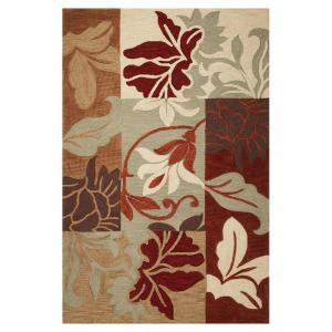 Kas Rugs Autumn Patch Sage 3 ft. 3 in. x 5 ft. 3 in. Area Rug