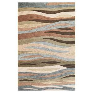 Kas Rugs Tidal Sands Green 7 ft. 9 in. x 9 ft. 9 in. Area Rug