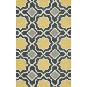Loloi Rugs Weston Lifestyle Collection Charcoal Gold 3 ft. 6 in. x 5 ft. 6 in. Area Rug