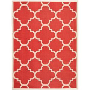 Safavieh Courtyard Red 8 ft. x 11 ft. Area Rug
