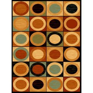 United Weavers Roundtop Multi 5 ft. 3 in. x 7 ft. 2 in. Area Rug