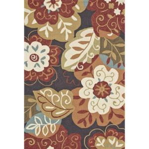 Loloi Rugs Summerton Life Style Collection Black Multi 7 ft. 6 in. x 9 ft. 6 in. Area Rug