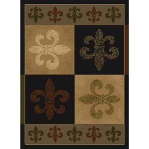 United Weavers French Quarter Olive and Beige 7 ft. 10 in. x 10 ft. 6 in. Area Rug