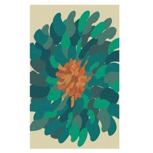 Home Decorators Collection Mora Green 3 ft. 3 in. x 5 ft. 3 in. Area Rug