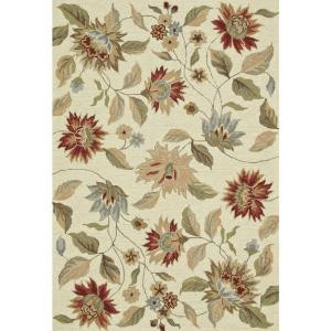 Loloi Rugs Summerton Life Style Collection Ivory Red 5 ft. x 7 ft. 6 in. Area Rug