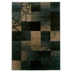 LR Resources Millennium Windswept Endless Summer 7 ft. 10 in. x 11 ft. 2 in. Plush Indoor Area Rug