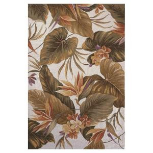 Kas Rugs Bird of Paradise Ivory 5 ft. 3 in. x 8 ft. 3 in. Area Rug