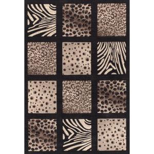 United Weavers Rio Black 7 ft. 10 in. x 10 ft. 6 in. Area Rug