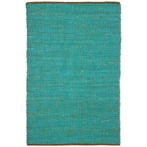 Chandra Zola Blue/Charcoal 7 ft. 9 in. x 10 ft. 6 in. Indoor Area Rug