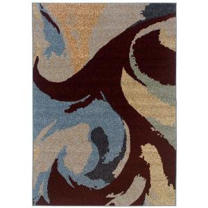 LR Resources Reflections Summer 5 ft. 3 in. x 7 ft. 6 in. Plush Indoor Area Rug