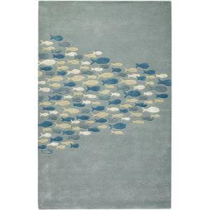 Home Decorators Collection School Pastel Blue 9 ft. 6 in. x 13 ft. 6 in. Area Rug