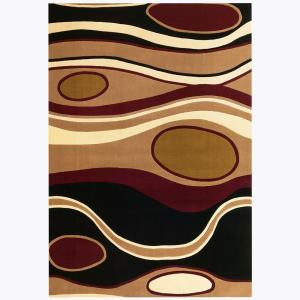 Kas Rugs Sand Sculptor Black/Red 5 ft. 3 in. x 7 ft. 7 in. Area Rug