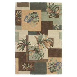 Kas Rugs Palm Windows Earth 7 ft. 9 in. x 9 ft. 6 in. Area Rug