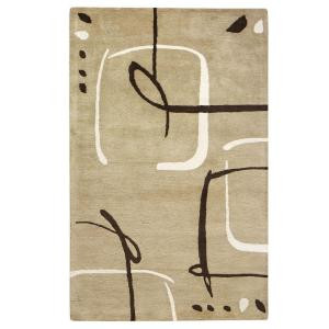 Home Decorators Collection Fragment Dark Sand 5 ft. 3 in. x 8 ft. Area Rug
