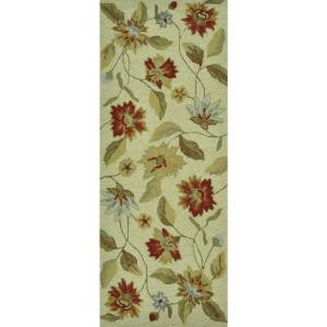 Loloi Rugs Summerton Life Style Collection Ivory Red 2 ft. x 5 ft. Runner