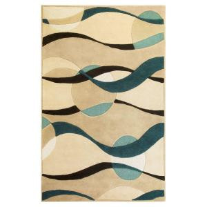 Kas Rugs Planet Sphere Ivory/Blue 8 ft. x 10 ft. 6 in. Area Rug