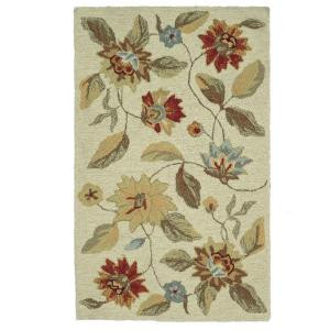 Loloi Rugs Summerton Life Style Collection Ivory Red 2 ft. 3 in. x 3 ft. 9 in. Accent Rug