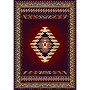 United Weavers Tuscan Burgundy 7 ft. 10 in. x 10 ft. 6 in. Area Rug