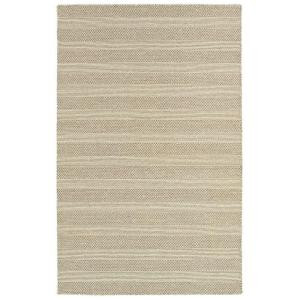 LR Resources Tribeca White and Beige 8 ft. x 10 ft. Reversible Wool Dhurry Indoor Area Rug