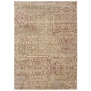 LR Resources Scroll-Work Divine 5 ft. 3 in. x 7 ft. 6 in. Plush Indoor Area Rug