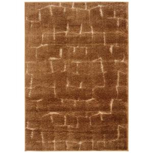 LR Resources Labyrinth Tobacco 7 ft. 10 in. x 11 ft. 2 in. Plush Indoor Area Rug