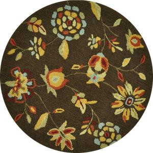 Loloi Rugs Summerton Life Style Collection Brown 3 ft. Round Area Rug
