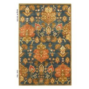 Kas Rugs Simple Perfection Blue/Yellow 8 ft. x 10 ft. 6 in. Area Rug