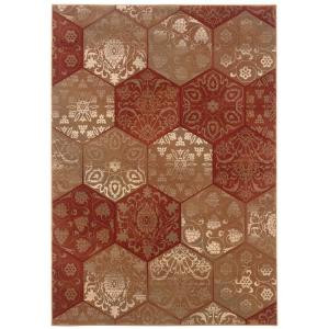 LR Resources Lucarne Peony 7 ft. 10 in. x 11 ft. 2 in. Plush Indoor Area Rug