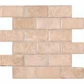 MS International Tuscany Ivory 12 in. x 12 in. Honed Travertine Mesh-Mounted Mosaic Wall Tile