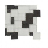Splashback Tile Tetris Parisian Basalt Natural Stone Floor and Wall Tile - 6 in. x 6 in. Tile Sample