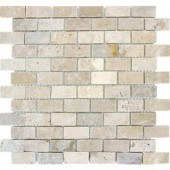 MS International Chiaro Brick 1 in. x 2 in. Travertine Mosaic Floor & Wall Tile