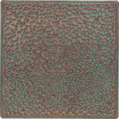 Daltile Castle Metals 4-1/4 in. x 4-1/4 in. Aged Copper Metal Insert B Accent Wall Tile