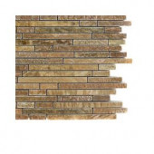 Splashback Tile Windsor Random Wood Onyx Marble Floor and Wall Tile - 6 in. x 6 in. Tile Sample