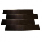 Splashback Tile Metal Copper 2 in. x 6 in. Stainless Steel Floor and Wall Tile