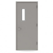 L.I.F Industries 36 in. x 80 in. Vision Lite 520 Left-Hand Door Unit with Welded Frame