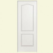 Masonite Smooth 2-Panel Arch Top Hollow Core Primed Composite Prehung Interior Door