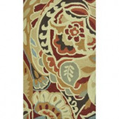 Loloi Rugs Summerton Life Style Collection Red Multi 2 ft. 3 in. x 3 ft. 9 in. Accent Rug
