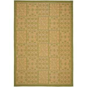 Safavieh Courtyard Green/Natural 8 ft. x 11 ft. Area Rug