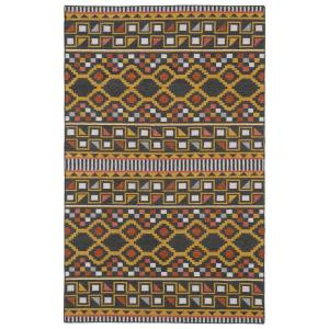Kaleen Nomad Charcoal 3 ft. 6 in. x 5 ft. 6 in. Area Rug
