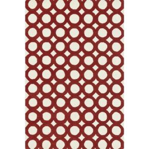 Loloi Rugs Weston Lifestyle Collection Ivory Red 5 ft. x 7 ft. 6 in. Area Rug