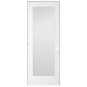 1 Lite Clear Glass Pine Primed White Prehung Interior Door