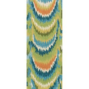 Loloi Rugs Olivia Life Style Collection Green Blue 2 ft. x 5 ft. Runner