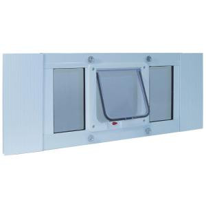 Ideal Pet 6.25 in. x 6.25 in. Small Cat Flap Plastic Frame Door for Installation into 33 in. to 38 in. Wide Sash Window