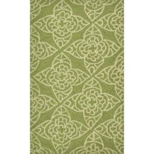 Loloi Rugs Summerton Life Style Collection Green Ivory 2 ft. 3 in. x 3 ft. 9 in. Accent Rug