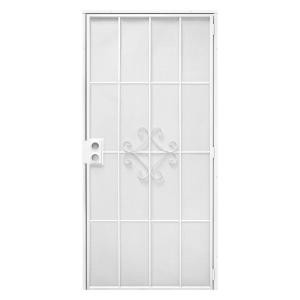 Maraca 36 in. x 80 in. Steel White Security Door