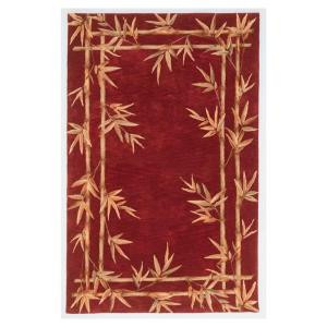 Kas Rugs Bamboo Screen Red 8 ft. 6 in. x 11 ft. 6 in. Area Rug