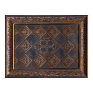 EXPO Castle Metals 12 in. x 16 in. Wrought Iron Metal Clover Mural Wall Tile
