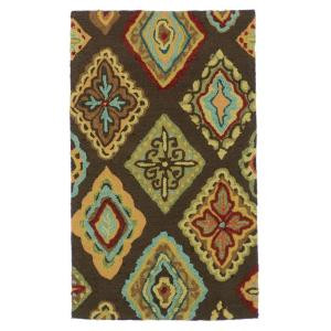 Loloi Rugs Olivia Life Style Collection Brown Multi 2 ft. 3 in. x 3 ft. 9 in. Accent Rug